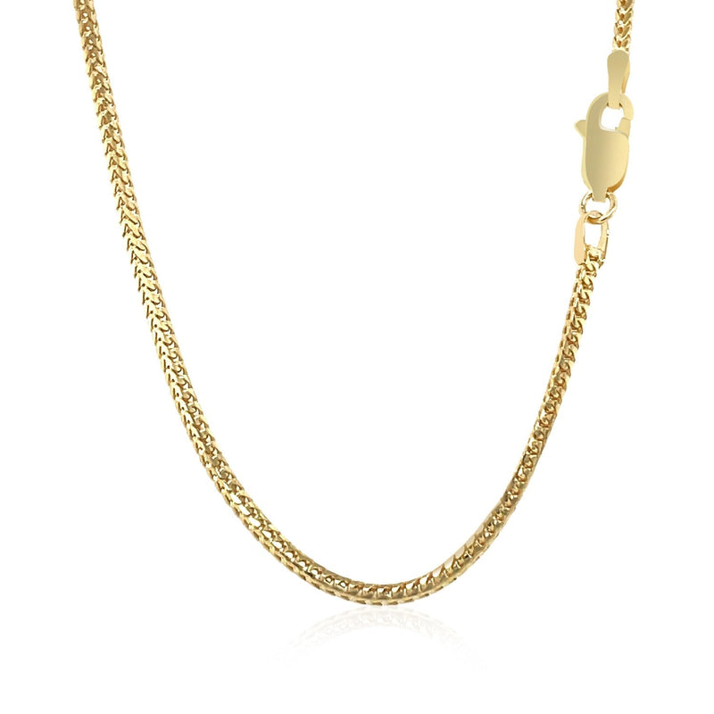 14k Yellow Gold Franco Chain 1.8mm - Premium Chains - Just $984.99! Shop now at Pulse Designer Fashion