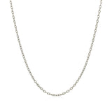 14k White Gold Round Cable Link Chain 1.5mm - Premium Chains - Just $380.99! Shop now at Pulse Designer Fashion