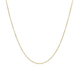 14k Yellow Gold Cable Link Chain 0.5mm - Premium Chains - Just $154.99! Shop now at Pulse Designer Fashion