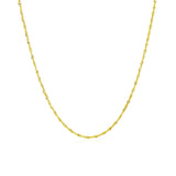 10k Yellow Gold Singapore Chain 1.0mm - Premium Chains - Just $116.99! Shop now at Pulse Designer Fashion