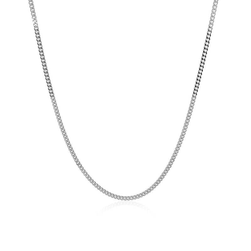 14k White Gold Gourmette Chain 1.5mm - Premium Chains - Just $436.99! Shop now at Pulse Designer Fashion