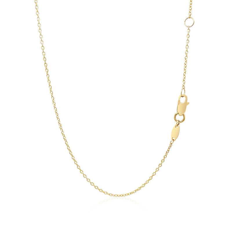 14k Yellow Gold Smooth Flat Horizontal Bar Style Necklace - Premium Necklaces - Just $470.99! Shop now at Pulse Designer Fashion