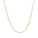 14k Yellow Gold Forsantina Lite Cable Link Chain 1.5mm - Premium Chains - Just $239.99! Shop now at Pulse Designer Fashion