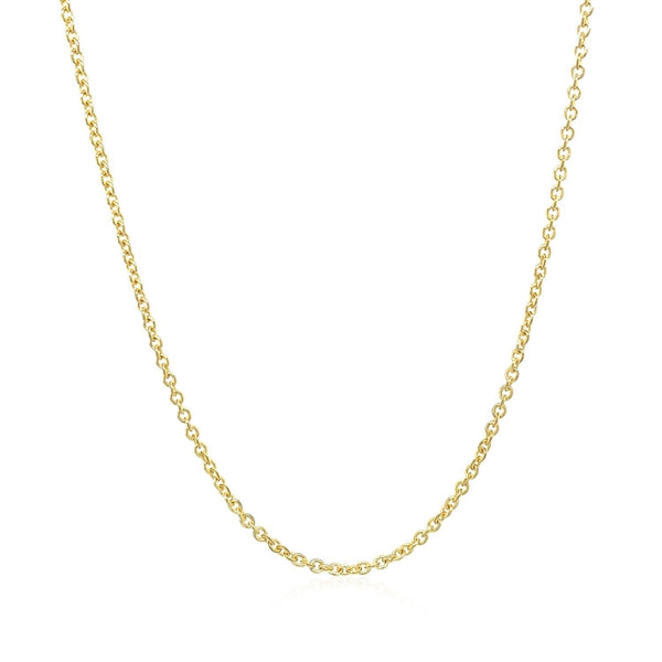 14k Yellow Gold Forsantina Lite Cable Link Chain 1.5mm - Premium Chains - Just $239.99! Shop now at Pulse Designer Fashion