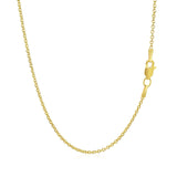 14k Yellow Gold Forsantina Lite Cable Link Chain 1.5mm - Premium Chains - Just $239.99! Shop now at Pulse Designer Fashion