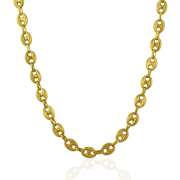 6.9mm 14k Yellow Gold Puffed Mariner Link Chain - Premium Chains - Just $2274.99! Shop now at Pulse Designer Fashion