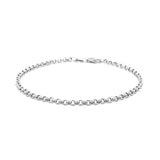 2.3mm 14k White Gold Rolo Bracelet - Premium Bracelets - Just $261.99! Shop now at Pulse Designer Fashion