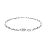 2.3mm 14k White Gold Rolo Bracelet - Premium Bracelets - Just $261.99! Shop now at Pulse Designer Fashion