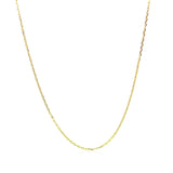 14k Yellow Gold Diamond Cut Cable Link Chain 0.8mm - Premium Chains - Just $167.99! Shop now at Pulse Designer Fashion