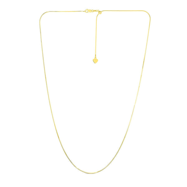 14k Yellow Gold Adjustable Snake Chain 0.85mm - Premium Chains - Just $586.99! Shop now at Pulse Designer Fashion