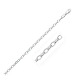 3.2mm 14k White Gold Oval Rolo Bracelet - Premium Bracelets - Just $316.99! Shop now at Pulse Designer Fashion