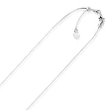 14k White Gold Adjustable Snake Chain 0.85mm - Premium Chains - Just $599.99! Shop now at Pulse Designer Fashion