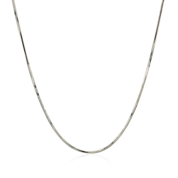 14k White Gold Adjustable Snake Chain 0.85mm - Premium Chains - Just $599.99! Shop now at Pulse Designer Fashion