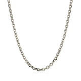 3.1mm 14k White Gold Diamond Cut Cable Link Chain - Premium Chains - Just $1607.99! Shop now at Pulse Designer Fashion