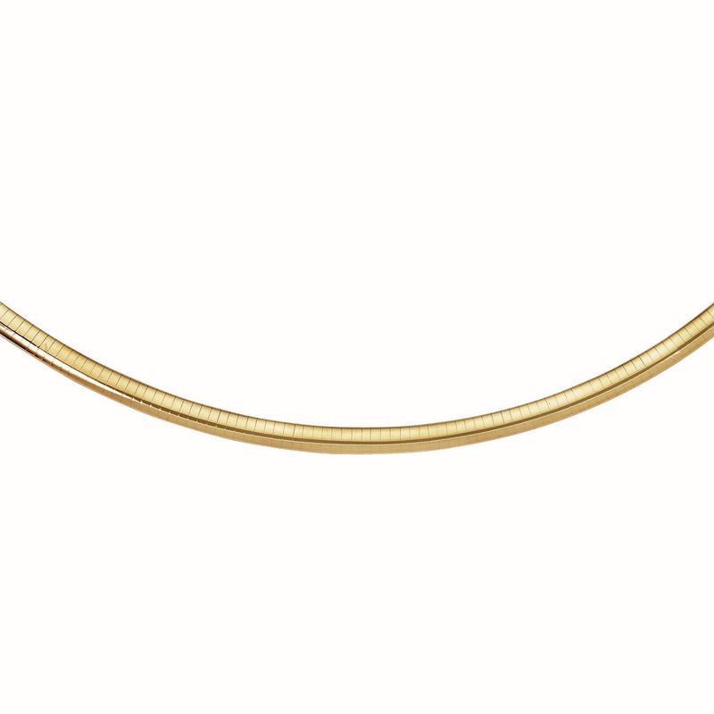 14k Yellow Gold Classic Omega Style Chain (6 mm) - Premium Chains - Just $4654.99! Shop now at Pulse Designer Fashion