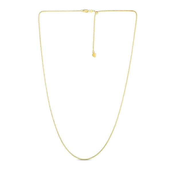 14k Yellow Gold Adjustable Popcorn Chain 1.3mm - Premium Chains - Just $414.99! Shop now at Pulse Designer Fashion