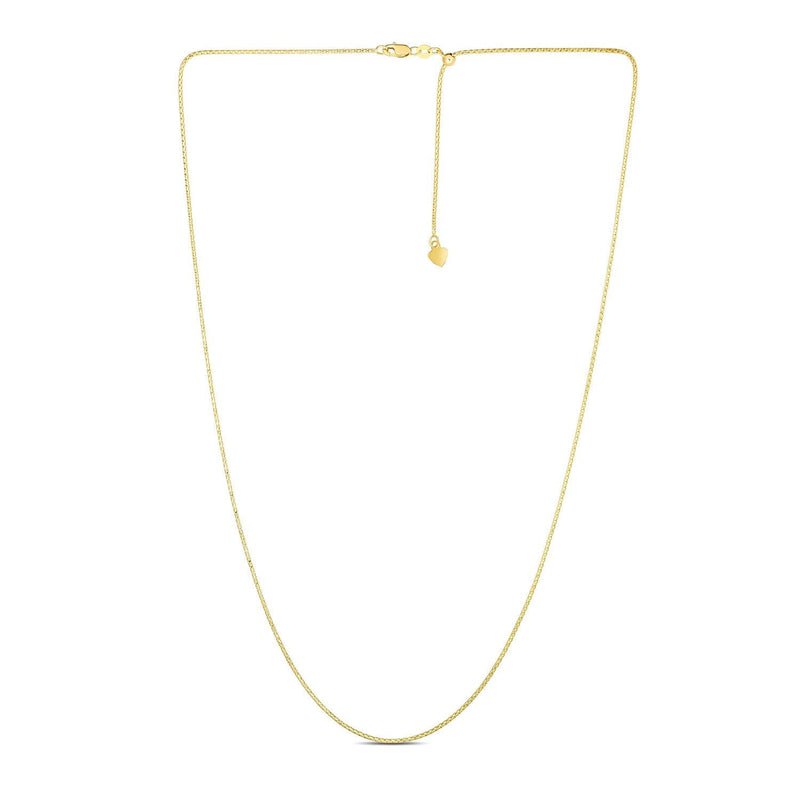 14k Yellow Gold Adjustable Popcorn Chain 1.3mm - Premium Chains - Just $414.99! Shop now at Pulse Designer Fashion