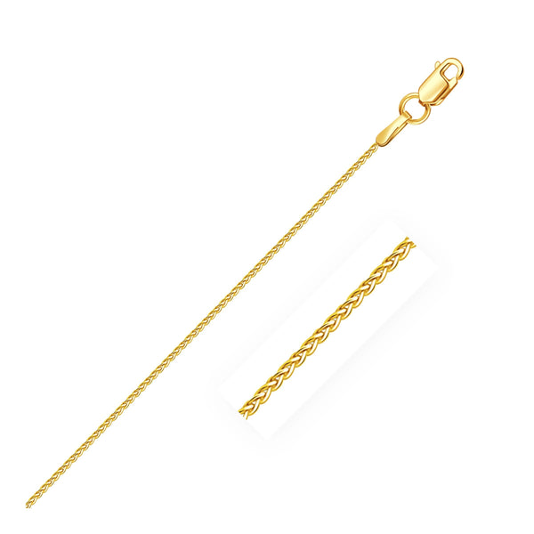 10k Yellow Gold Wheat Chain 1.0mm - Premium Chains - Just $211.99! Shop now at Pulse Designer Fashion