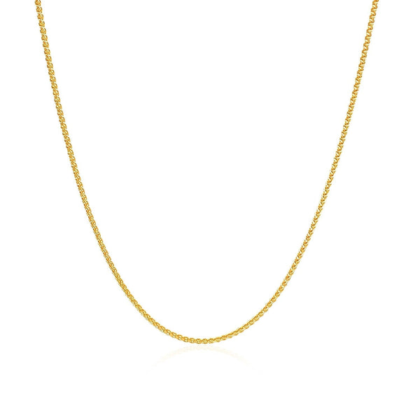 10k Yellow Gold Wheat Chain 1.0mm - Premium Chains - Just $211.99! Shop now at Pulse Designer Fashion