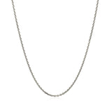 Sterling Silver Rhodium Plated Cable Chain 1.4mm - Premium Chains - Just $26.99! Shop now at Pulse Designer Fashion