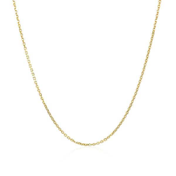 10k Yellow Gold Cable Chain 1.1mm - Premium Chains - Just $169.99! Shop now at Pulse Designer Fashion