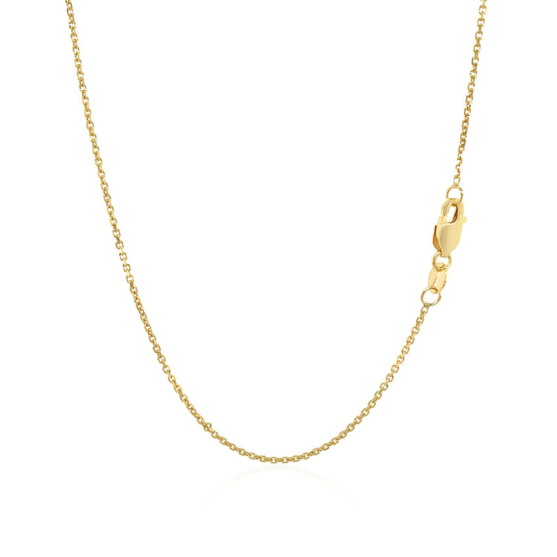 10k Yellow Gold Cable Chain 1.1mm - Premium Chains - Just $169.99! Shop now at Pulse Designer Fashion