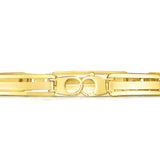 14k Two-Tone Gold Men's Bracelet with Fancy Bar Links - Premium Bracelets - Just $1717.99! Shop now at Pulse Designer Fashion