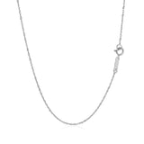 14k White Gold Singapore Chain 0.8mm - Premium Chains - Just $137.99! Shop now at Pulse Designer Fashion