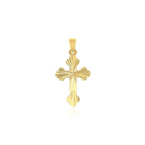 14k Tri Color Gold Cross Pendant - Premium Pendants - Just $203.99! Shop now at Pulse Designer Fashion