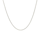 14k White Gold Round Cable Link Chain 0.7mm - Premium Chains - Just $206.99! Shop now at Pulse Designer Fashion