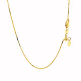 14k Yellow Gold Adjustable Box Chain 0.85mm - Premium Chains - Just $520.99! Shop now at Pulse Designer Fashion