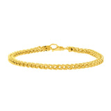 3.9mm 14k Yellow Gold Square Franco Bracelet - Premium Bracelets - Just $1286.99! Shop now at Pulse Designer Fashion