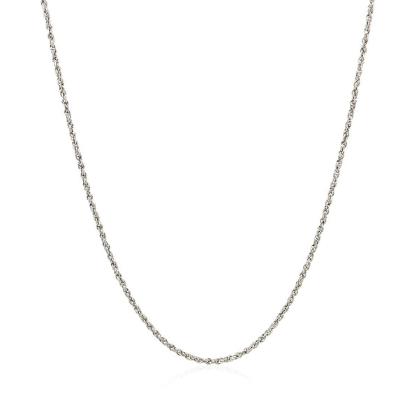 14k White Gold Adjustable Rope Chain 1.0mm - Premium Chains - Just $530.99! Shop now at Pulse Designer Fashion