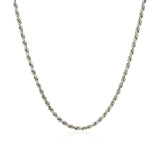 Sterling Silver 1.8mm Diamond Cut Rope Style Chain - Premium Chains - Just $61.99! Shop now at Pulse Designer Fashion