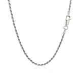 Sterling Silver 1.8mm Diamond Cut Rope Style Chain - Premium Chains - Just $61.99! Shop now at Pulse Designer Fashion