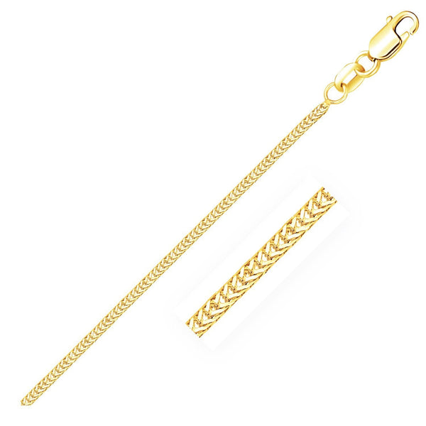 14k Yellow Gold Foxtail 1.0mm Chain - Premium Chains - Just $449.99! Shop now at Pulse Designer Fashion