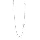 14k White Gold Adjustable Box Chain 0.6mm - Premium Chains - Just $179.99! Shop now at Pulse Designer Fashion