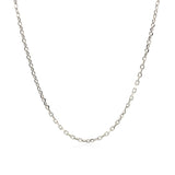 Sterling Silver Rhodium Plated Cable Chain 1.5mm - Premium Chains - Just $37.99! Shop now at Pulse Designer Fashion