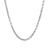 2.3mm 14k White Gold Diamond Cut Cable Link Chain - Premium Chains - Just $691.99! Shop now at Pulse Designer Fashion