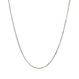 18k White Gold Cable Chain 1.1mm - Premium Chains - Just $370.99! Shop now at Pulse Designer Fashion