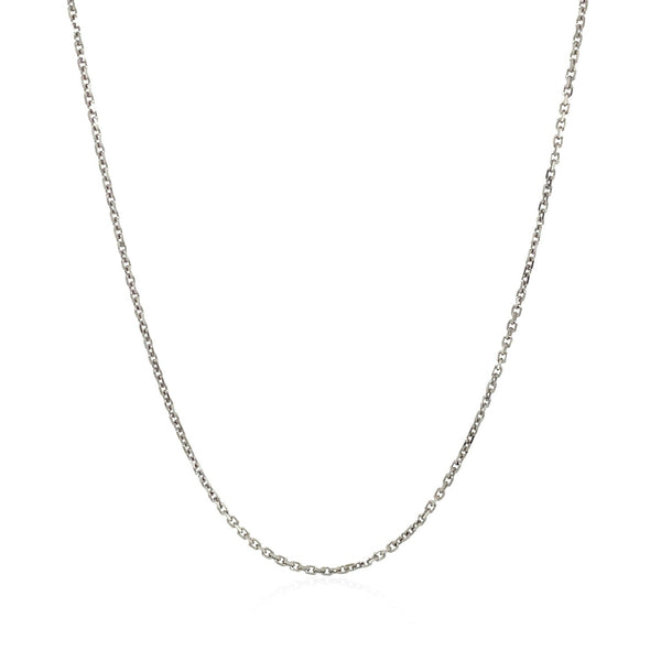 18k White Gold Cable Chain 1.1mm - Premium Chains - Just $370.99! Shop now at Pulse Designer Fashion