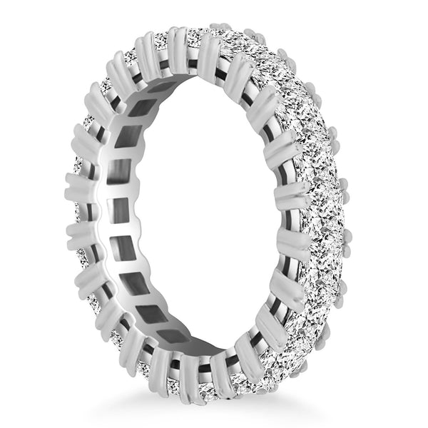 14k White Gold Princess Cut Diamond Eternity Ring - Premium Rings - Just $11027.99! Shop now at Pulse Designer Fashion