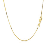 14k Yellow Gold Classic Box Chain 0.8mm - Premium Chains - Just $263.99! Shop now at Pulse Designer Fashion