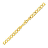 4.7mm 14k Yellow Gold Solid Curb Bracelet - Premium Bracelets - Just $905.99! Shop now at Pulse Designer Fashion