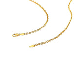 2.6mm 14k Yellow Gold Diamond Cut Cable Link Chain - Premium Chains - Just $1282.99! Shop now at Pulse Designer Fashion