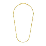 3.5mm 14k Yellow Gold Solid Diamond Cut Rope Chain - Premium Chains - Just $2208.99! Shop now at Pulse Designer Fashion