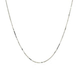 14k White Gold Adjustable Box Chain 0.7mm - Premium Chains - Just $356.99! Shop now at Pulse Designer Fashion