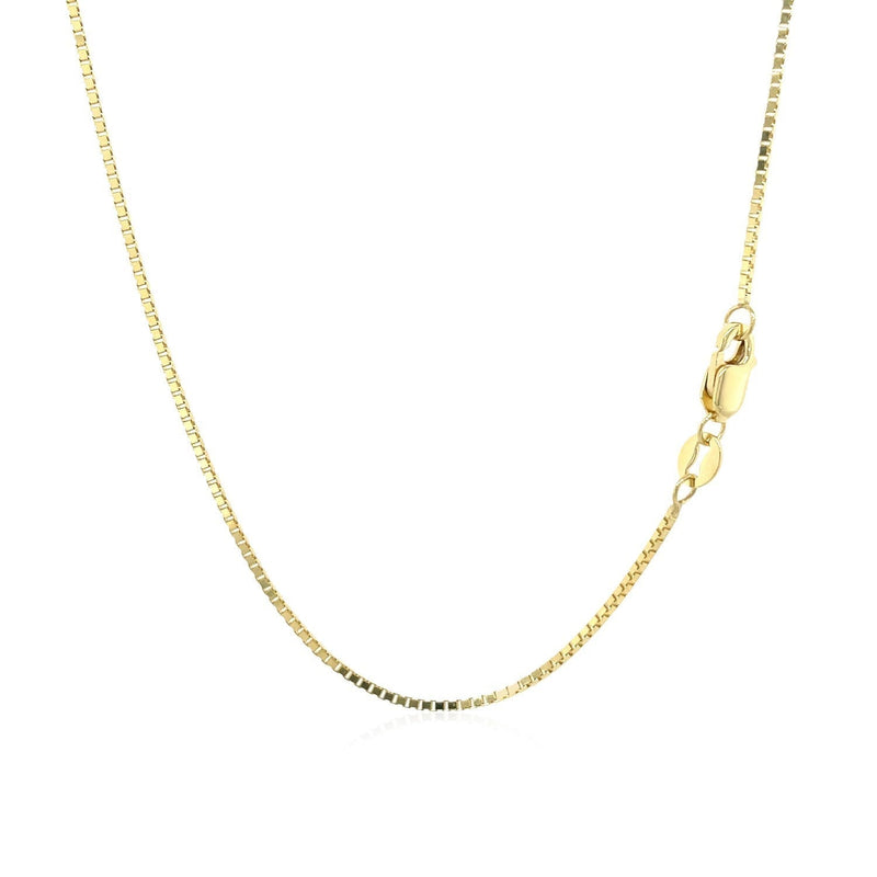 14k Yellow Gold Classic Box Chain 1.0mm - Premium Chains - Just $419.99! Shop now at Pulse Designer Fashion