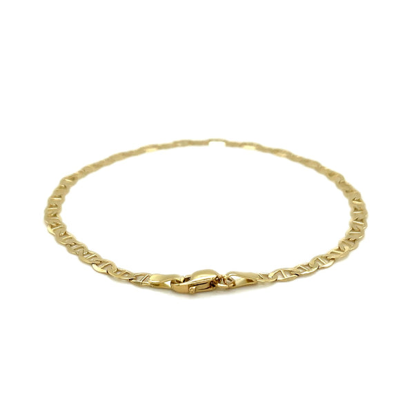 3.2mm 10k Yellow Gold Mariner Link Bracelet - Premium Bracelets - Just $201.99! Shop now at Pulse Designer Fashion