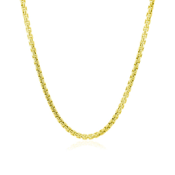 2.4mm 14k Yellow Gold Round Box Chain - Premium Chains - Just $938.99! Shop now at Pulse Designer Fashion